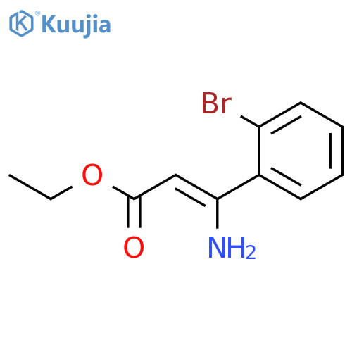 2-Propenoic acid, 3-amino-3-(2-bromophenyl)-, ethyl ester, (Z)- structure