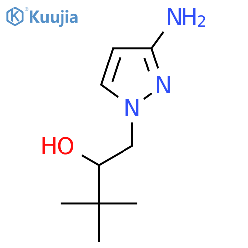 1-(3-Amino-1H-pyrazol-1-yl)-3,3-dimethylbutan-2-ol structure