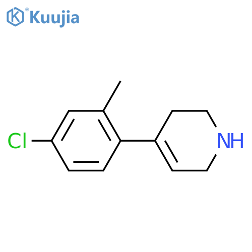 4-(4-chloro-2-methylphenyl)-1,2,3,6-tetrahydropyridine structure