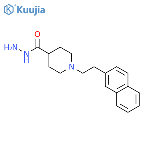 4-Piperidinecarboxylic acid, 1-[2-(2-naphthalenyl)ethyl]-, hydrazide structure