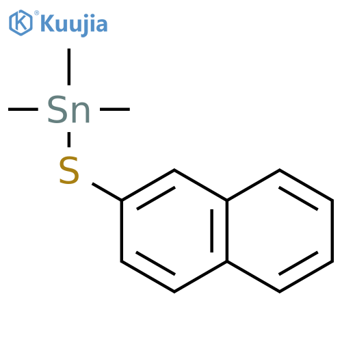 Stannane, trimethyl(2-naphthalenylthio)- structure