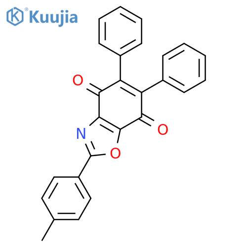 4,7-Benzoxazoledione, 2-(4-methylphenyl)-5,6-diphenyl- structure