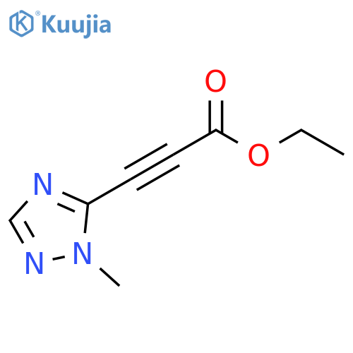2-Propynoic acid, 3-(1-methyl-1H-1,2,4-triazol-5-yl)-, ethyl ester structure