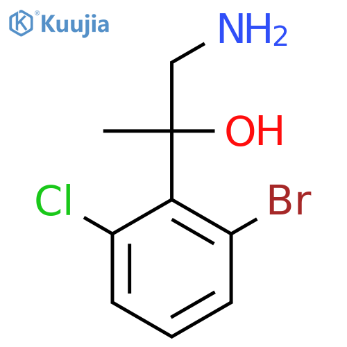 1-Amino-2-(2-bromo-6-chlorophenyl)propan-2-ol structure