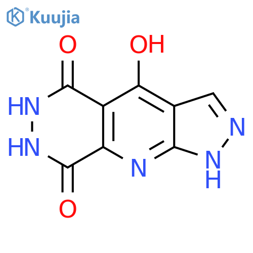 6,7-dihydro-4-hydroxy-1H-Pyrazolo[4',3':5,6]pyrido[2,3-d]pyridazine-5,8-dione structure