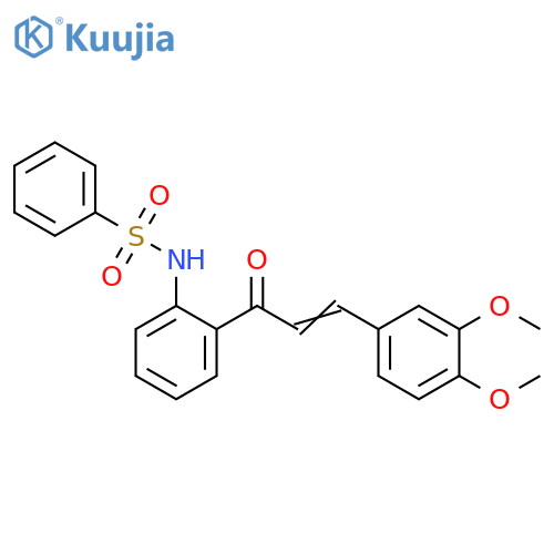 Benzenesulfonamide,N-[2-[3-(3,4-dimethoxyphenyl)-1-oxo-2-propenyl]phenyl]- structure