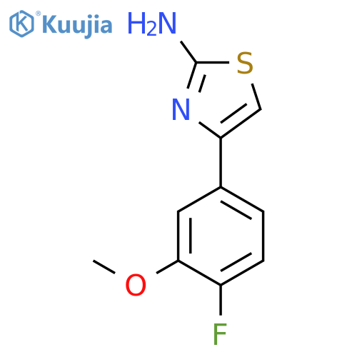 2-Thiazolamine, 4-(4-fluoro-3-methoxyphenyl)- structure