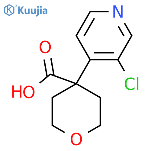 4-(3-Chloropyridin-4-yl)oxane-4-carboxylic acid structure