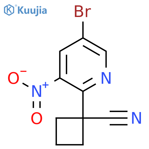 1-(5-Bromo-3-nitropyridin-2-yl)cyclobutane-1-carbonitrile structure