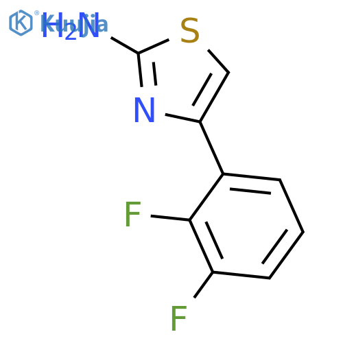 4-(2,3-difluorophenyl)-1,3-thiazol-2-amine structure