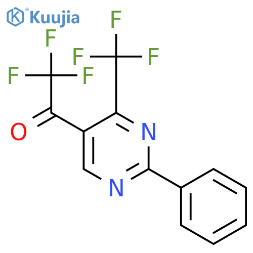 Ethanone, 2,2,2-trifluoro-1-[2-phenyl-4-(trifluoromethyl)-5-pyrimidinyl]- structure