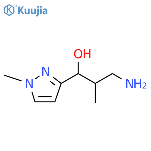 1H-Pyrazole-3-methanol, α-(2-amino-1-methylethyl)-1-methyl- structure