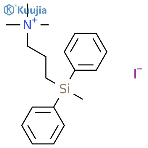 1-Propanaminium, N,N,N-trimethyl-3-(methyldiphenylsilyl)-, iodide structure