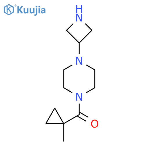 1-(Azetidin-3-yl)-4-(1-methylcyclopropanecarbonyl)piperazine structure