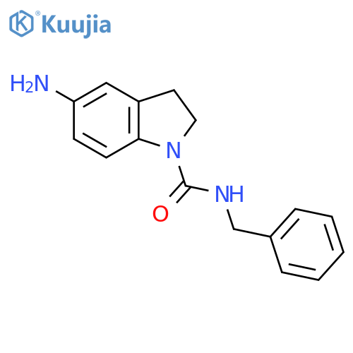 5-Amino-N-benzyl-2,3-dihydro-1H-indole-1-carboxamide structure