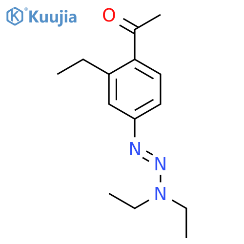 Ethanone, 1-[4-(3,3-diethyl-1-triazenyl)-2-ethylphenyl]- structure