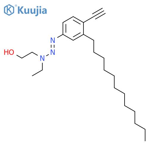 ETHANOL, 2-[3-(3-DODECYL-4-ETHYNYLPHENYL)-1-ETHYL-2-TRIAZENYL]- structure