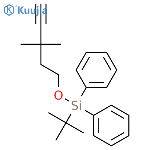 Silane, (1,1-dimethylethyl)[(3,3-dimethyl-4-pentynyl)oxy]diphenyl- structure