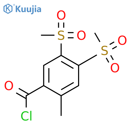 Benzoyl chloride, 2-methyl-4,5-bis(methylsulfonyl)- structure