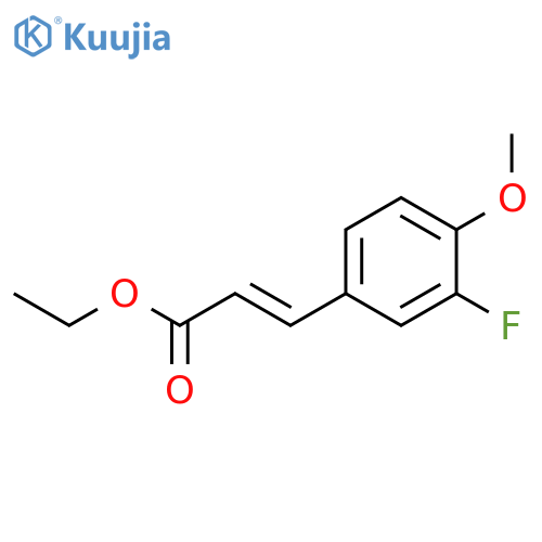 ethyl (2E)-3-(3-fluoro-4-methoxyphenyl)prop-2-enoate structure