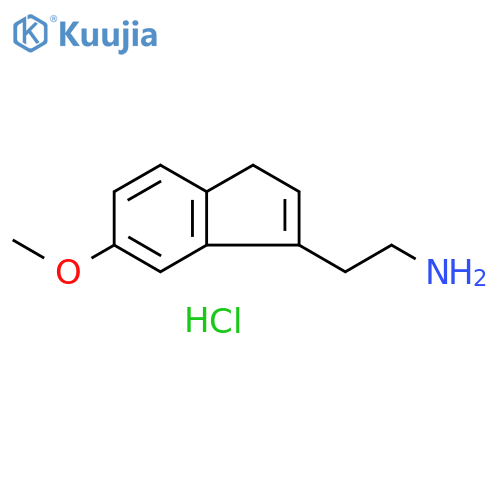 2-(5-methoxy-1H-inden-3-yl)ethan-1-amine hydrochloride structure
