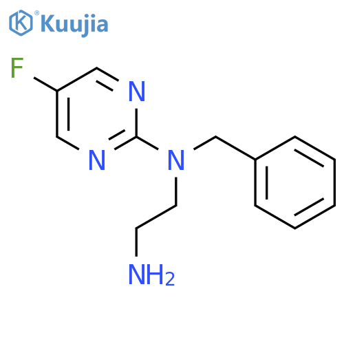 N-(2-aminoethyl)-N-benzyl-5-fluoropyrimidin-2-amine structure