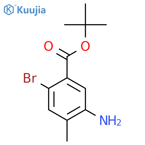 Tert-butyl 5-amino-2-bromo-4-methylbenzoate structure