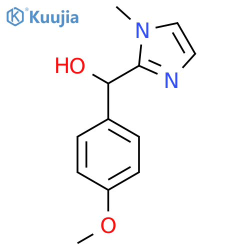 (4-methoxyphenyl)(1-methyl-1H-imidazol-2-yl)methanol structure