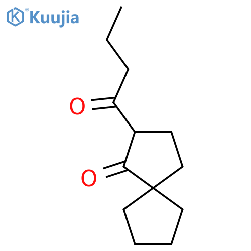 2-Butanoylspiro[4.4]nonan-1-one structure