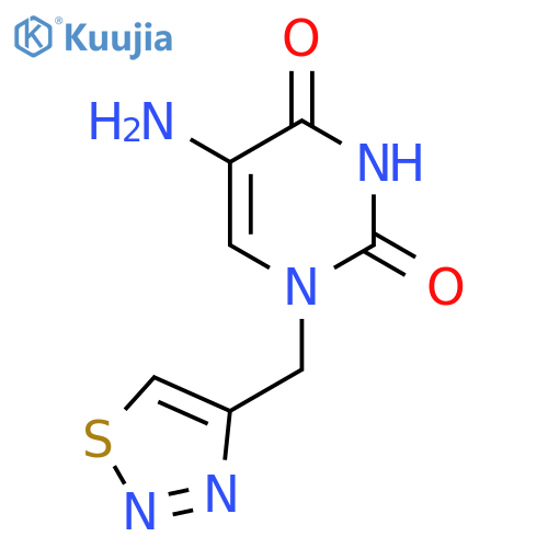 5-Amino-1-[(1,2,3-thiadiazol-4-yl)methyl]-1,2,3,4-tetrahydropyrimidine-2,4-dione structure