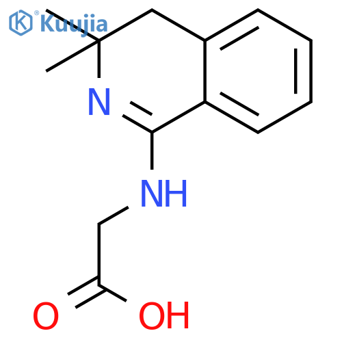 2-[(3,3-dimethyl-4h-isoquinolin-1-yl)amino]acetic Acid structure