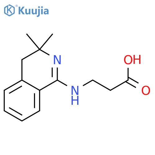 N-(3,3-Dimethyl-3,4-dihydroisoquinolin-1-yl)-β-alanine structure