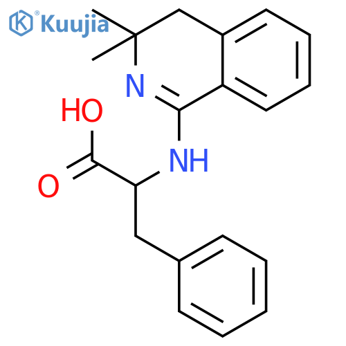 N-(3,3-dimethyl-3,4-dihydroisoquinolin-1-yl)-L-phenylalanine structure