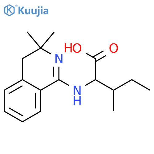 L-Isoleucine,N-(3,4-dihydro-3,3-dimethyl-1-isoquinolinyl)- structure