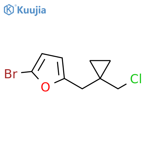 Furan, 2-bromo-5-[[1-(chloromethyl)cyclopropyl]methyl]- structure