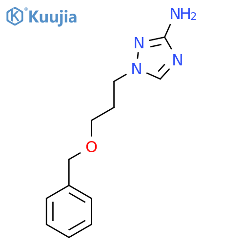 1-[3-(Benzyloxy)propyl]-1H-1,2,4-triazol-3-amine structure
