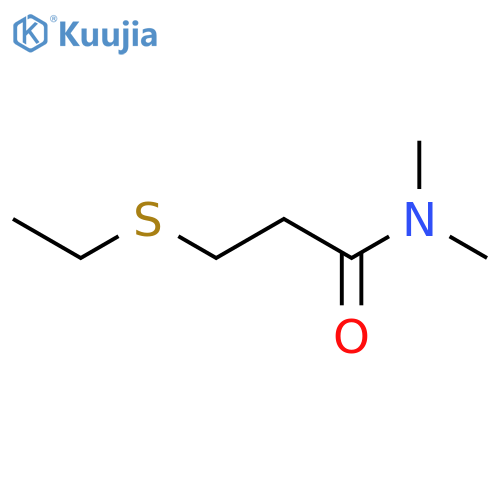 3-(ethylsulfanyl)-N,N-dimethylpropanamide structure