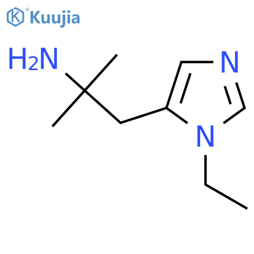1-(1-Ethyl-1h-imidazol-5-yl)-2-methylpropan-2-amine structure