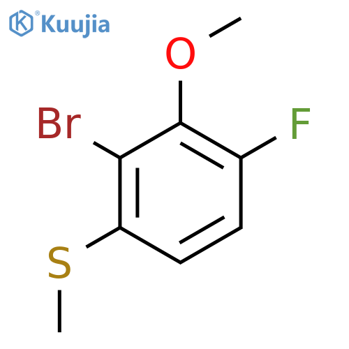 2-Bromo-4-fluoro-3-methoxythioanisole structure