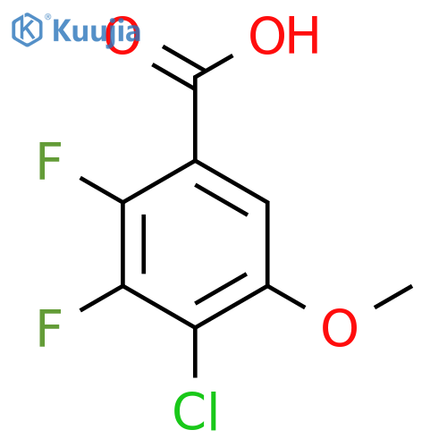 4-Chloro-2,3-difluoro-5-methoxybenzoic acid structure