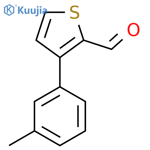 3-(3-Methylphenyl)thiophene-2-carbaldehyde structure