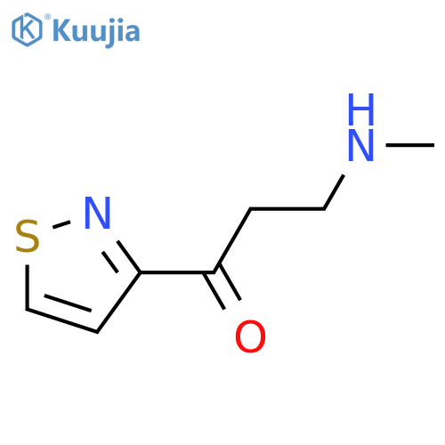 3-(Methylamino)-1-(1,2-thiazol-3-yl)propan-1-one structure