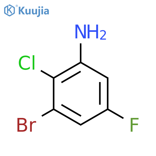 3-Bromo-2-chloro-5-fluoroaniline structure