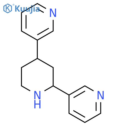 Pyridine,3-[(2R,4S)-2-(3-pyridinyl)-4-piperidinyl]-, rel- structure