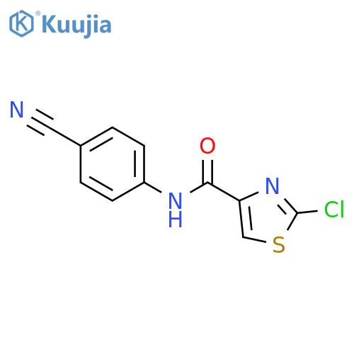 4-Thiazolecarboxamide, 2-chloro-N-(4-cyanophenyl)- structure