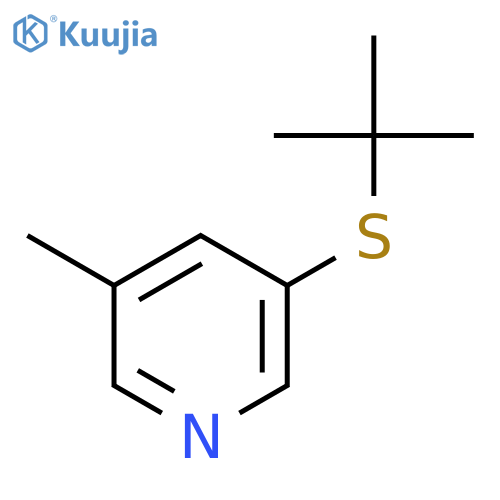 3-Picoline, 5-(tert-butylthio)- structure
