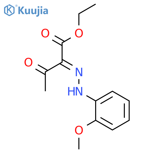Butanoic acid, 2-[2-(4-methoxyphenyl)hydrazinylidene]-3-oxo-, ethyl ester structure