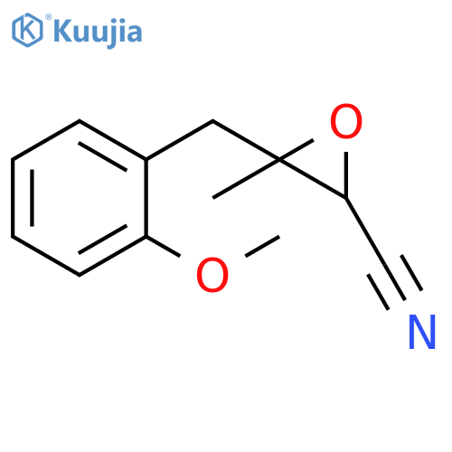 2-Oxiranecarbonitrile, 3-[(2-methoxyphenyl)methyl]-3-methyl- structure