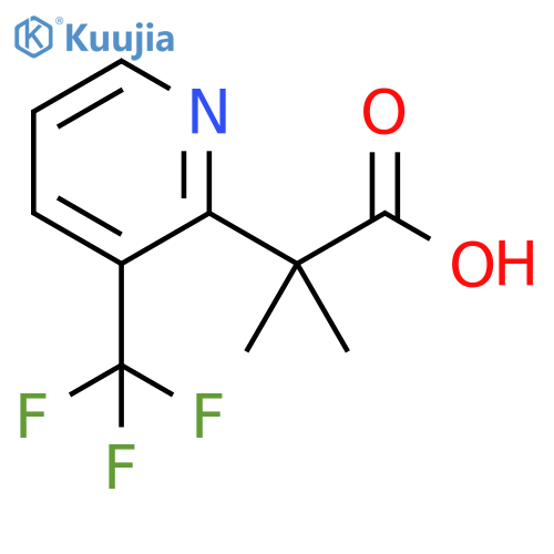 2-Pyridineacetic acid, α,α-dimethyl-3-(trifluoromethyl)- structure