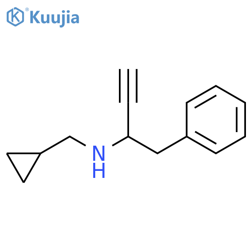 Benzeneethanamine, N-(cyclopropylmethyl)-α-ethynyl- structure
